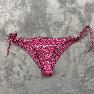 Tigerlily Bikini Bottom Womens Large Boho Swim Side Tie Floral T305561